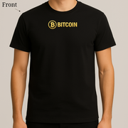 Bitcoin Over The Moon T-Shirt – Front and Back Print – White & Black
