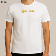 Bitcoin Over The Moon T-Shirt – Front and Back Print – White & Black