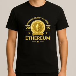 T-shirt Ethereum - In Cryptography We Trust