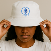 Sombrero Bucket Ethereum - Blanco y Negro